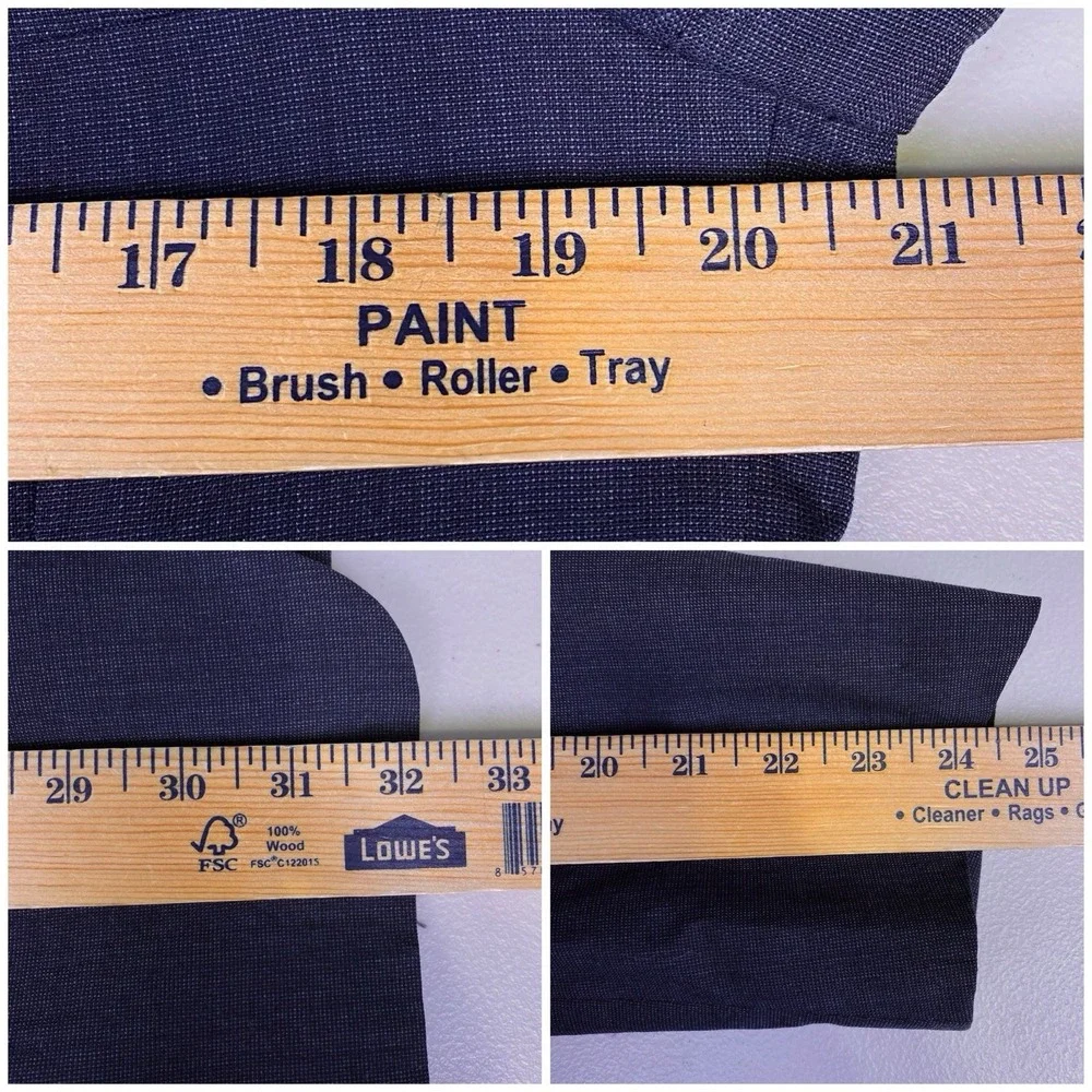 70s 80s Givenchy Gentleman Paris Blazer Suit Jacket (40R) Mens Navy GUC - Picture 6 of 12